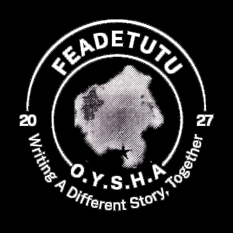 Circular badge logo for Feadetutu OYSHA with years 2027 and map silhouette in center